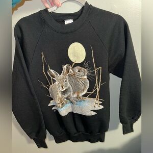 GUC Vintage Fruit of the Loom Rabbit Bunny Sweatshirt